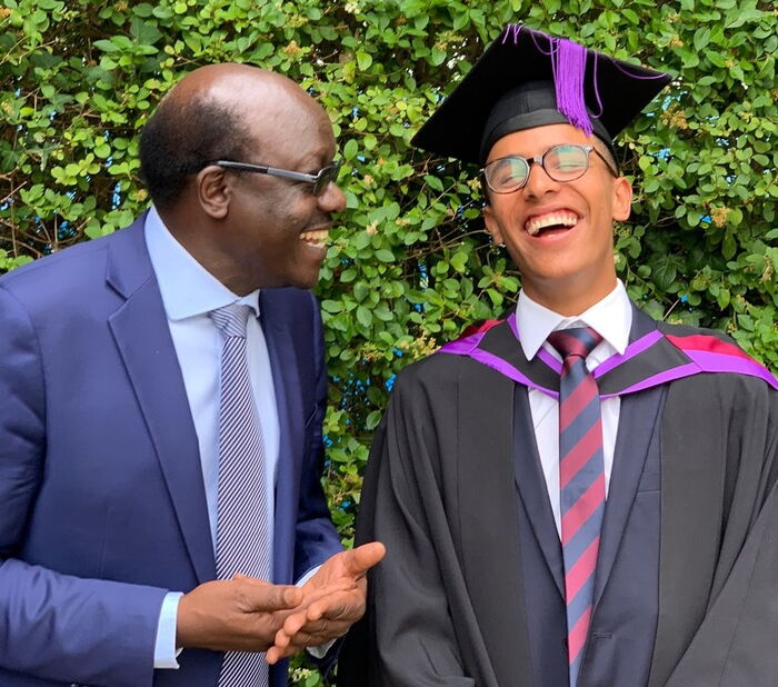 Mukhisa Kituyi's Son Graduates in UK PHOTOS - Kenyans.co.ke