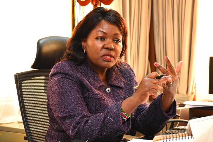 Director Civil Registration Services State Department of Interior Janet Mucheru during an interview in 2019. 