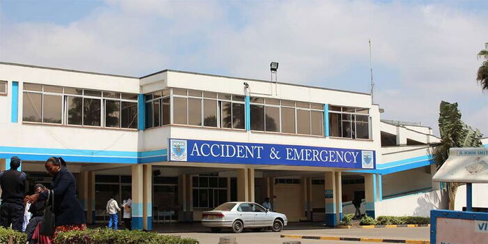 The accident and emergency wing pitcured at the Kenyatta National Hospital