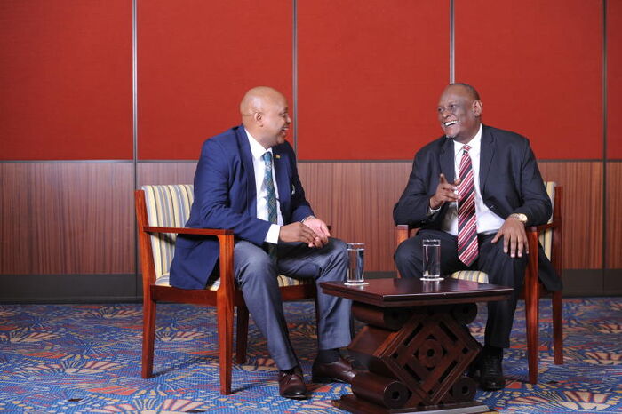 Tony Gachoka interviews former Jubilee vice chairman David Murathe at Serena hotel on 8th April, 2019.