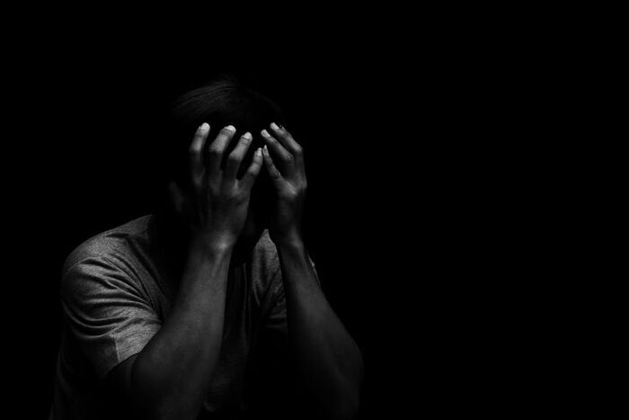 A stock image of a frustrated man.