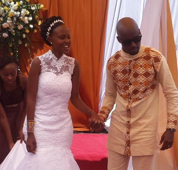 NTV anchor Mark Masai and his wife Fiona Nduta