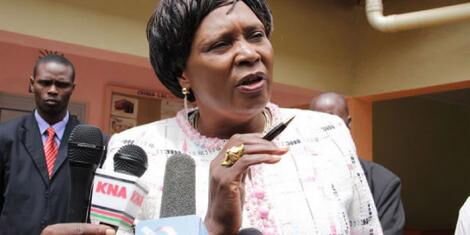 Former Othaya MP Mary Wambui. Wambui was appointed as the chairperson of the National Employment Authority on Monday, October 14 sparking nationwide criticism.  