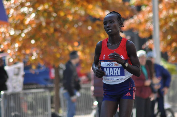 Kenyan athlete Mary Keitany. She was 4th in the Great North Run Marathon.