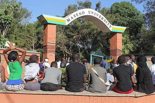 Maseno University. The murder suspect was a former student at the campus.