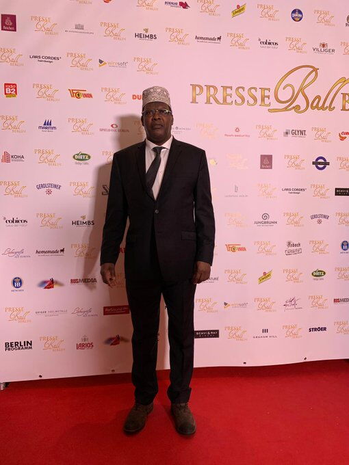 Miguna Miguna attends the Presseball Berlin at Maritim Hotel on Saturday, January 11