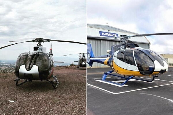 Airbuses H145 chopper and 5Y-KDN. Deputy President William Ruto has been seen with these makes in most of his political and developmental outings.