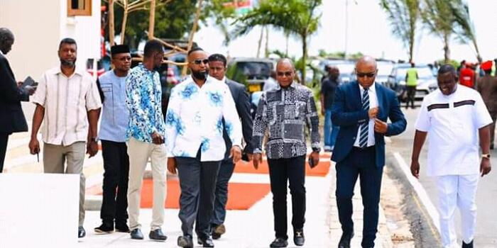 Mombasa Governor Ali Hassan Joho arriving at Mama Ngina Waterfront for the Mashujaa day celebrations, October 20, 2019