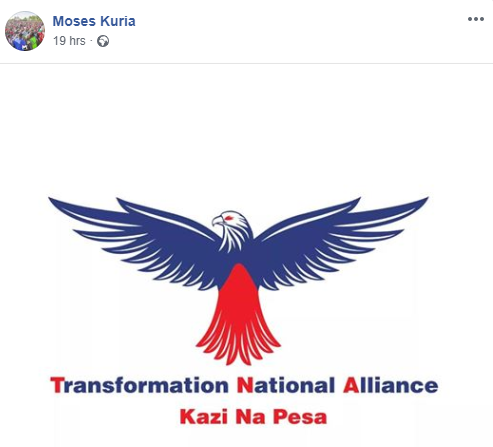 Image result for MOSES KURIA NEW TNA PARTY
