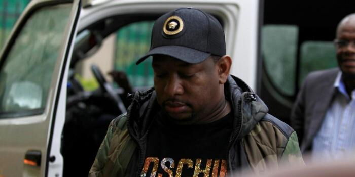 Nairobi Governor Mike Sonko arrives at Milimani Law Courts on Monday, December 9, 2019