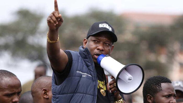 Nairobi Governor Mike Sonko at a past event