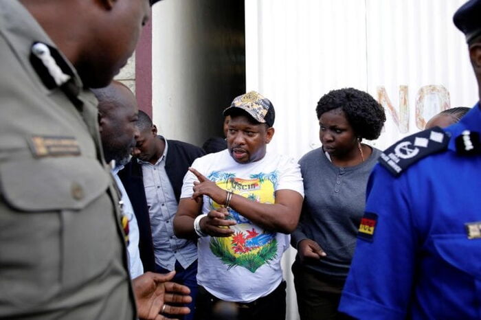 Nairobi Governor Mike Sonko in handcuffs during his arrest, December 6.
