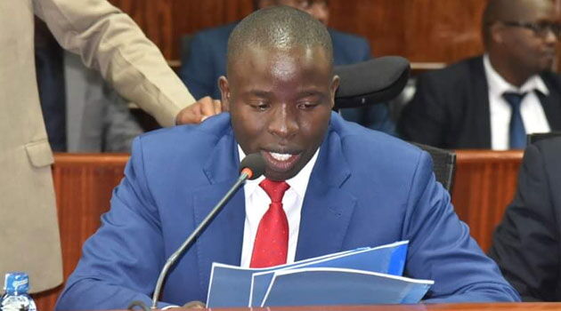 Nandi County Governor Stephen Sang at a past hearing The governor announced major changes to his county government on Tuesday, September 17, 2019