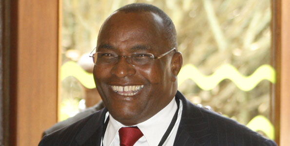 Former minister Gideon Ndambuki at a press conference on November 8, 2011.