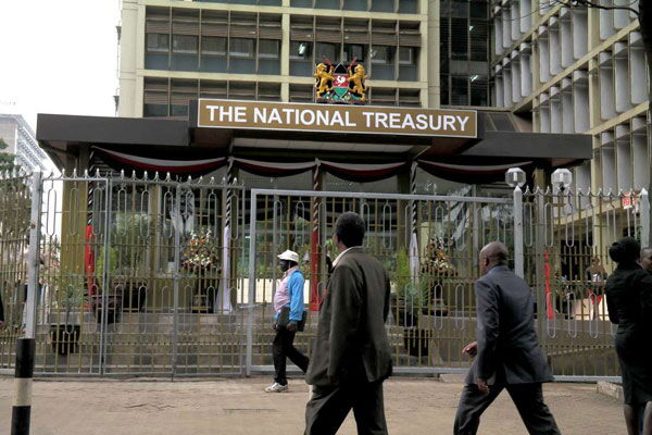 A photo of the National Treasury offices in Nairobi