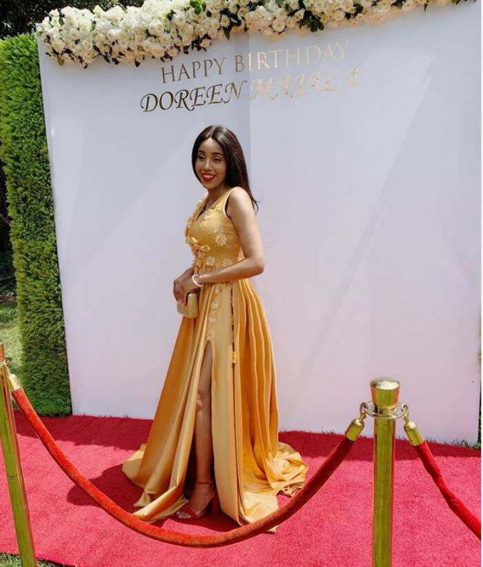 NTV Anchor Doreen Majala during her birthday celebration at Dari restaurant, Karen on July 12, 2019.