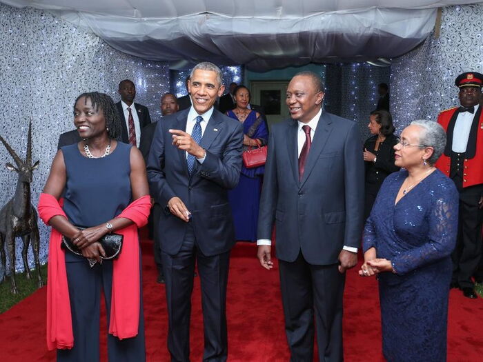 Image result for obama margaret kenyatta