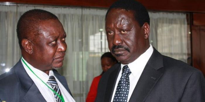 Oburu Odinga and Raila Odinga