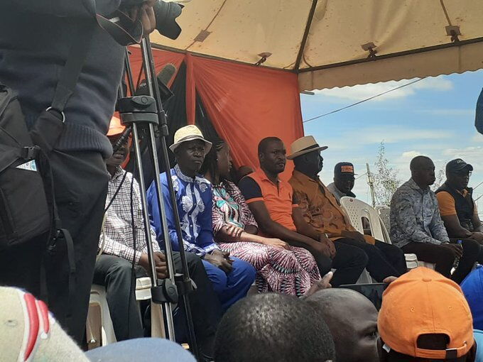 ODM Party leader Raila Odinga pictured at Kamukunji grounds on August 25, 2019