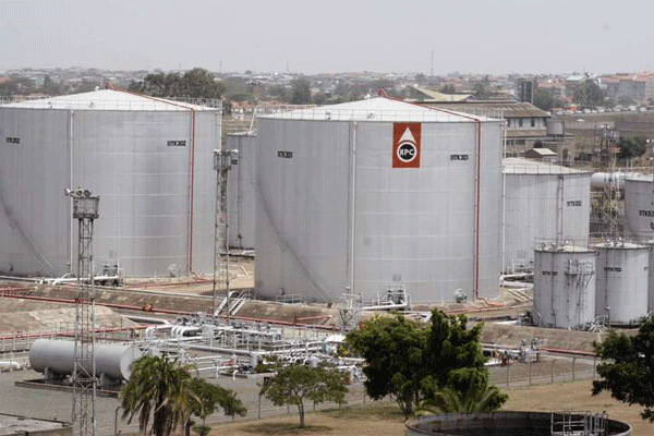 An aerial view of Kenya Pipeline company in industrial area in Nairobi on February 3, 2009.