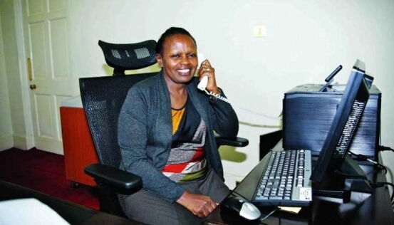 President Uhuru Kenyatta's political advisor Nancy Gitau. She was accused by MP Oscar Sudi of misleading MP Joshua Kutuny