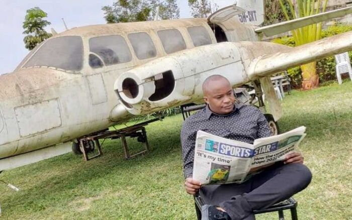 Photo of Starehe MP Charles Jaguar Kanyi. He recently acquired a second-hand plane