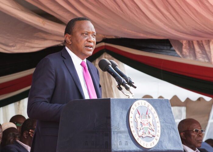 Image result for images of Uhuru addressing members of the Kenya Girl Guides Authority