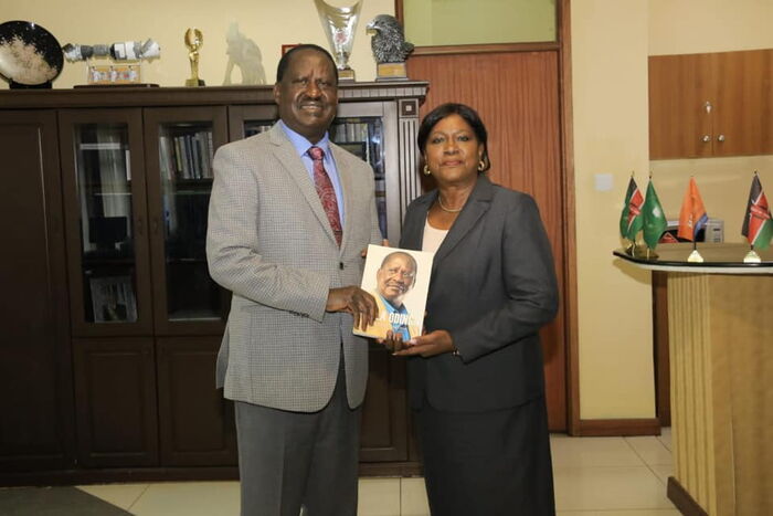 Now Uhuru's Sister Visits Raila In His Office-Why all this visitors?