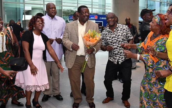 Musalia Mudavadi received by ANC delegates during his two-week tour in the United States of America. Photo: The Standard.