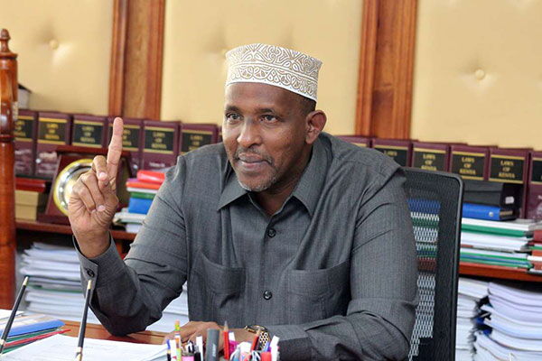 Majority Leader Aden Duale at parliarment buildings Nairobi. 