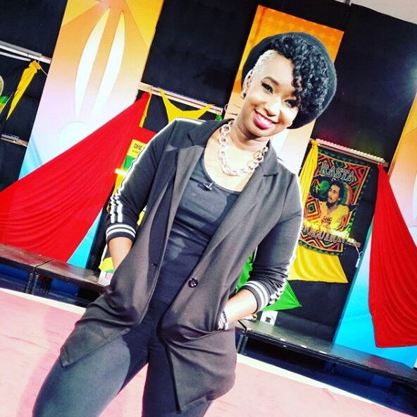 Citizen TV's Talia Oyando. She recalled how E-sir ensured she recorded a song with him while she was ill