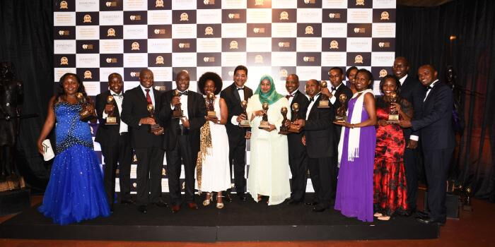 Team Kenya with their awards at the 26th Annual World Travel Awards, November 28.