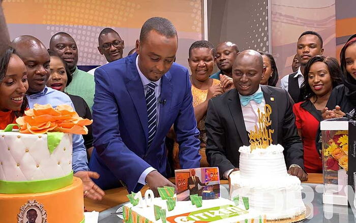Hussein Mohammed after hosting his last show on Citizen TV in November.