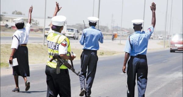 Traffic Police Officers pictured while on duty