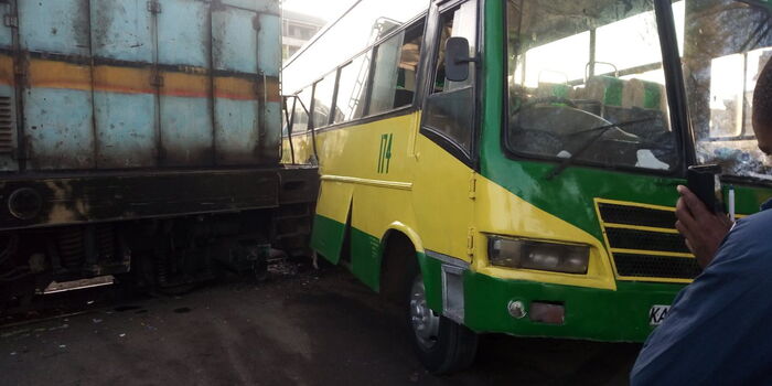 Photos Train Rams Into Citi Hoppa Bus At Pipeline Nairobi Kenyans Co Ke Photos Train Rams Into Citi Hoppa Bus At Pipeline Nairobi Kenyans Co Ke