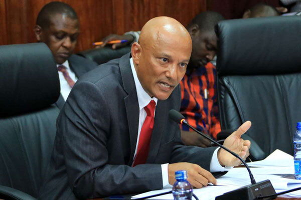 Twalib Mbarak, the Security and Integrity Manager at the Kenya Electricity Generating Company (KenGen), during his vetting at the National Assembly for the position EACC chief executive officer, December 14, 2018.