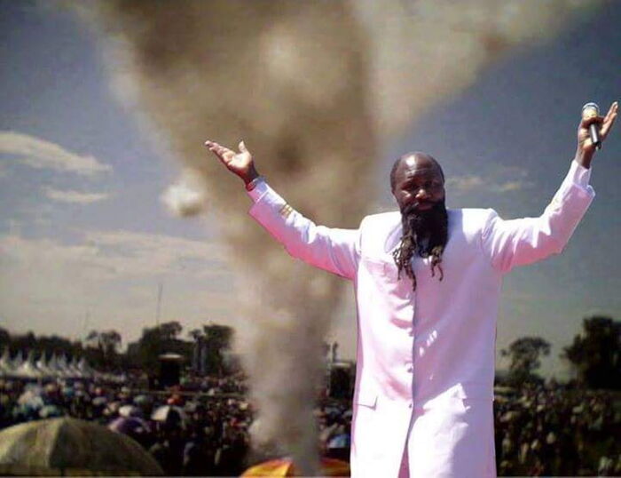Prophet Owuor during one of his sermons
