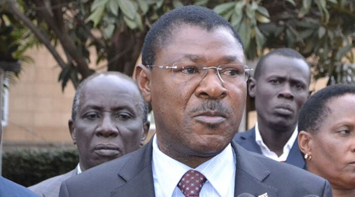 FORD Kenya leader Moses Wetangula who clashed with former Minister Noah Wekesa at a funeral on Saturday, December 21, 2019.