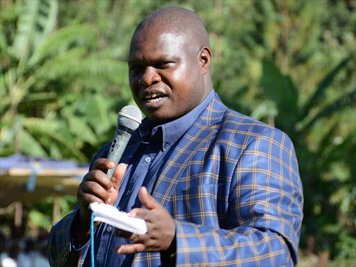 Kisii Deputy Governor Joash Maangi speaks at a past event