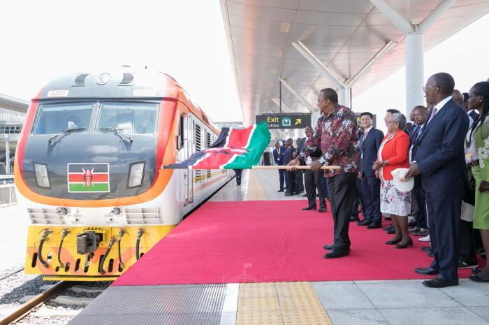 Kenyatta flagging off Phase 2 A of the SGR at Ongata Rongai in Kajiado on Wednesday, October 16. DP Ruto skipped the event. On Friday, October 18, Ruto poked holes into Uhuru's BBI