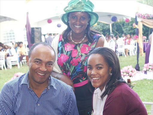 2013 presidential candidate Peter Kenneth with his wife Ann Wanjiru and daughter Andrea