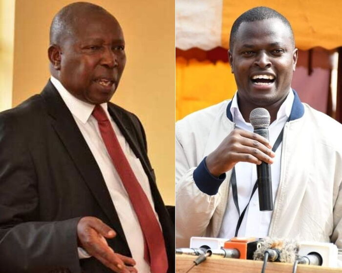 Nominated MP Maina Kamanda and Kiharu MP Ndindi Nyoro. The two legislators traded blows in charge on Sunday over protocol.