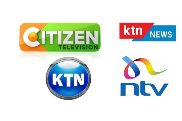 Citizen TV, KTN News and NTV logos