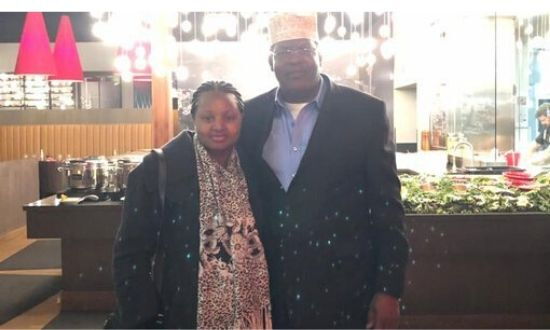 Miguna Miguna and his wife Jane Miguna while they celebrated their 20th anniversary on Thursday, February 13, 2020.