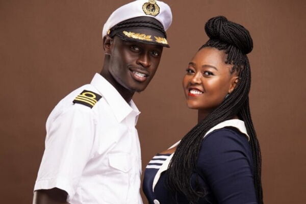King Kaka and wife Nana Owiti pose for a photo. Owiti landed a Switch TV job in January 2020