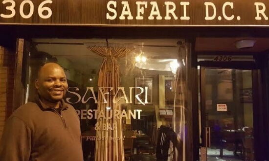 Stock photo of Safari DC, a Kenyan-themed restaurant in Washington DC and owner David Laichina.