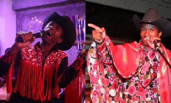 Elvis Nyaruri on seperate occasions performing his reindition of Elvis Presley