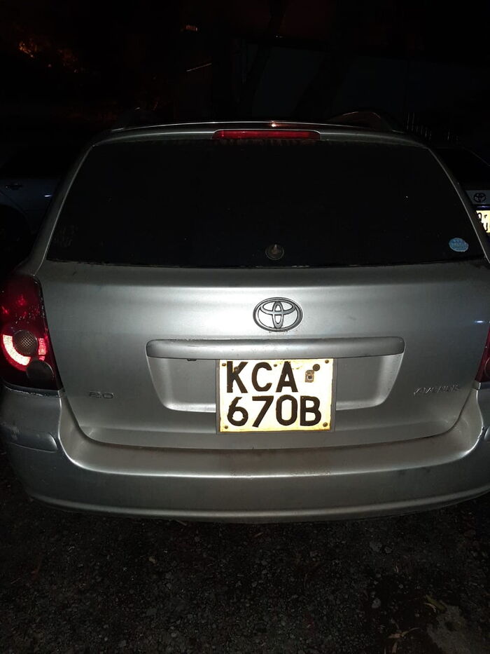 The third vehicle nabbed by the DCI detectives as announced on January 15,2020.