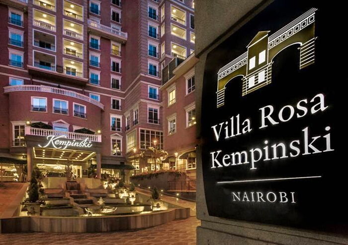 Villa Rosa Kempinski in Westlands Nairobi. The prestigious hotel introduced Gold coffee.