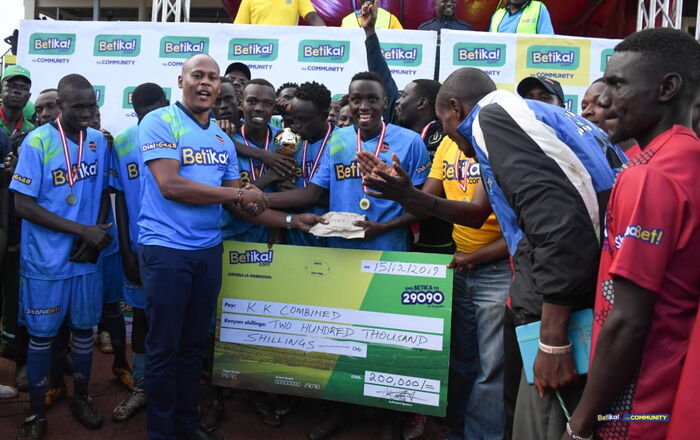 Apart from the cash prizes, the winning team was awarded a Betika shop and a 5000-litre water tank to support their local community project.
